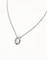 cablelink pendant necklace in stainless steel